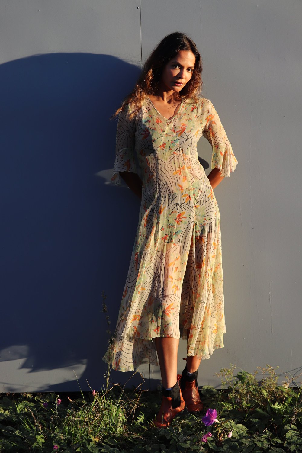 1930s Sheer Floral Dress — Madly Vintage